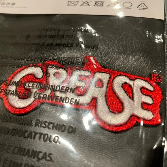 🆕 NWT Kids Grease T-Birds Jacket Costume – Ages 7–9 – Black - Picture 5 of 7